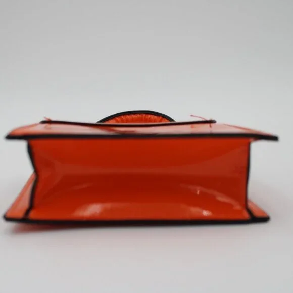 SHEIN Mini Patent Handbag – Orange & Black - Picture 3 of 7